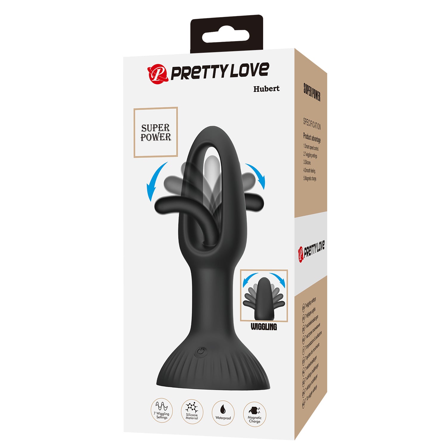 Baile Hubert Vibrating and Wiggling Butt Plug - Butt Plugs