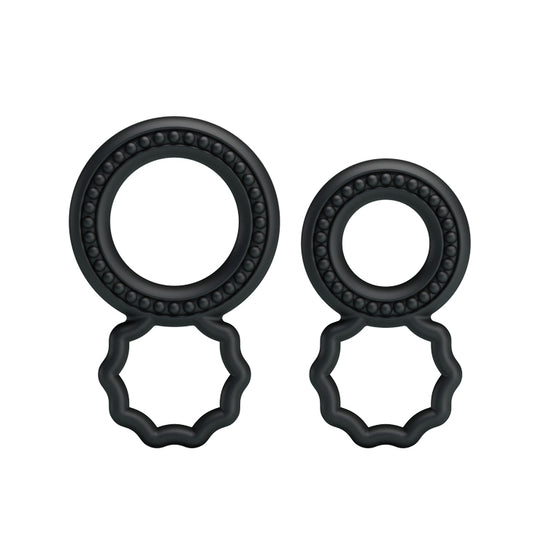 Dual Pack Mens Stretchy Silicone Cock Ring by Baile - Stretchy Cock Rings