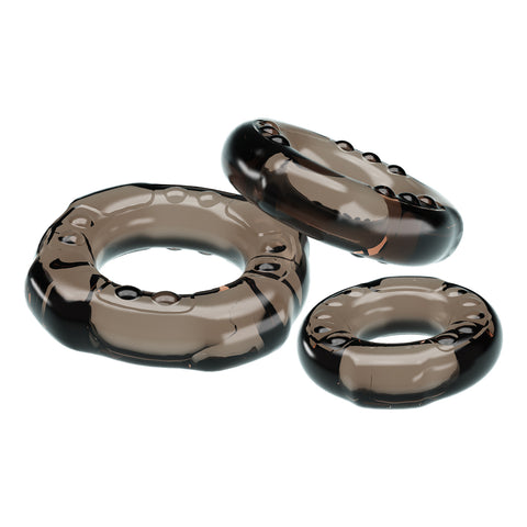 Pretty Love YVONNE Combo Male Cock Ring Set by Baile - Cock Ring Sets
