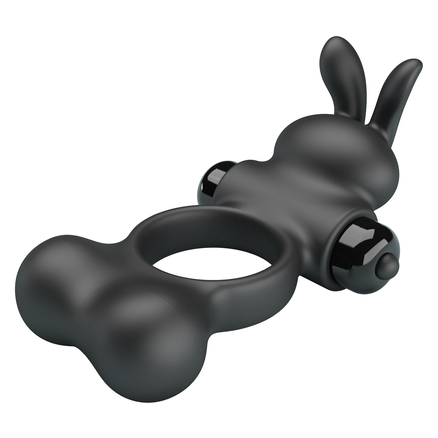 Baile Yusuf Vibrating Mens Cock Ring with Steele Balls - Vibrating Cock Rings
