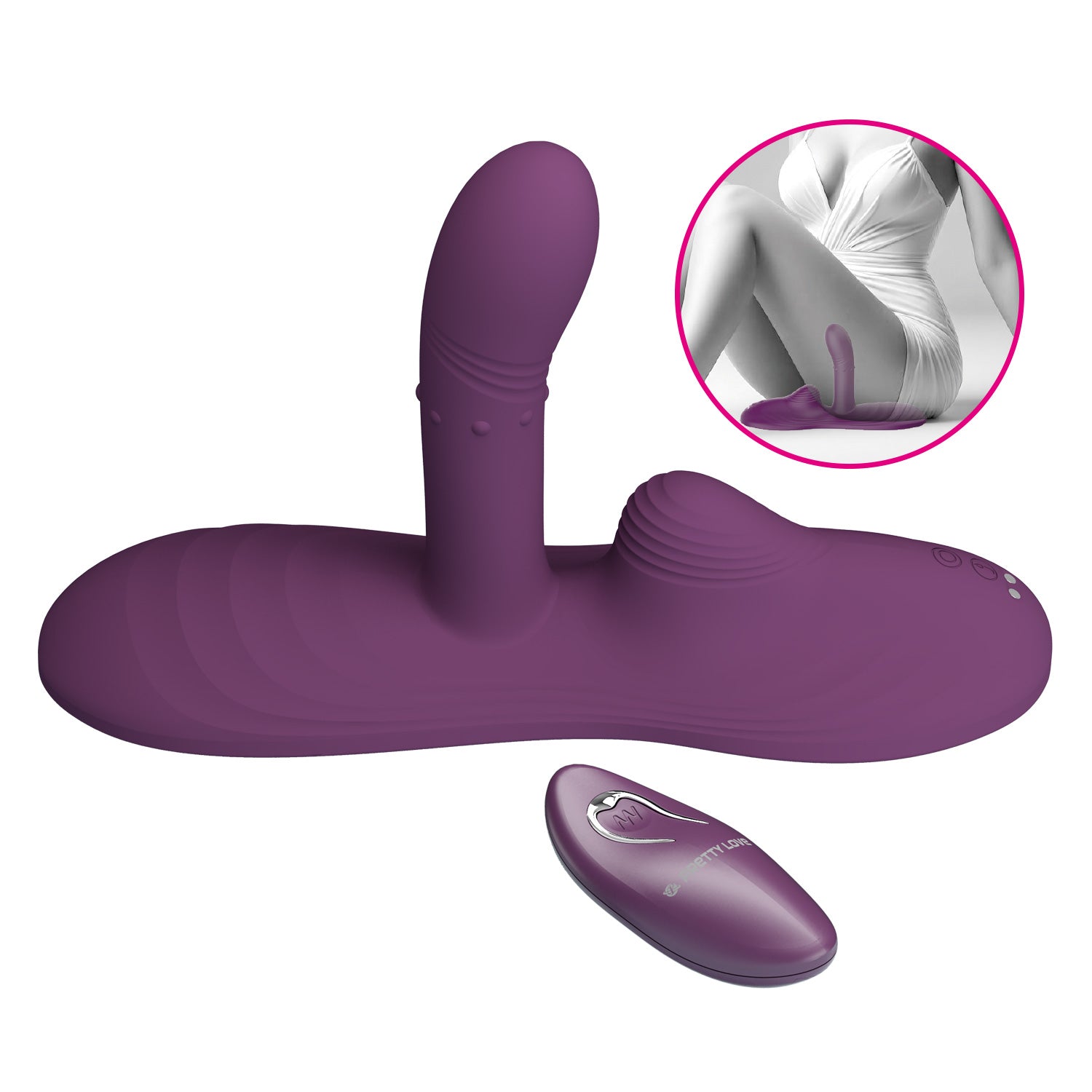 Baile Luka Rechargeable Remote Control Love Pad Vibrator - G-Spot Vibrators