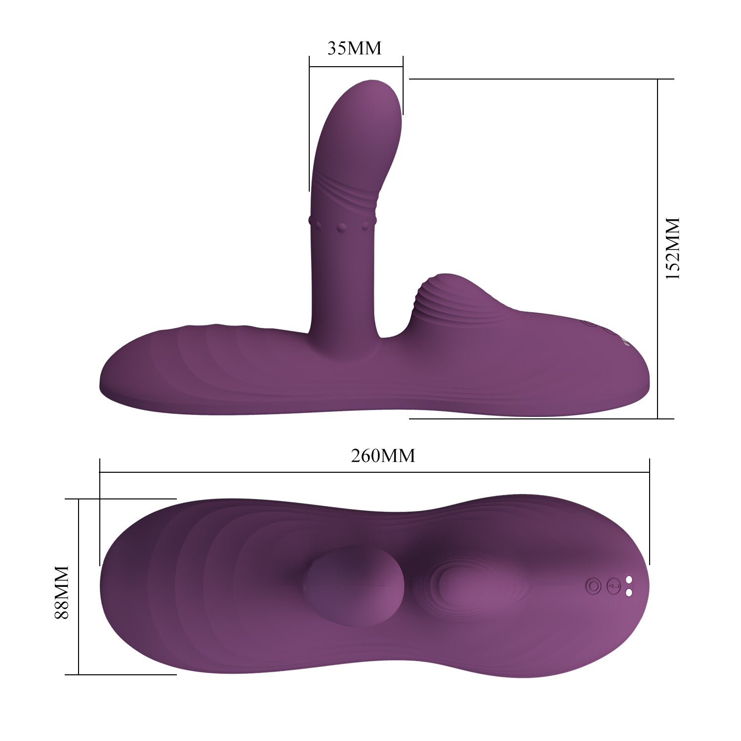 Baile Luka Rechargeable Remote Control Love Pad Vibrator - G-Spot Vibrators