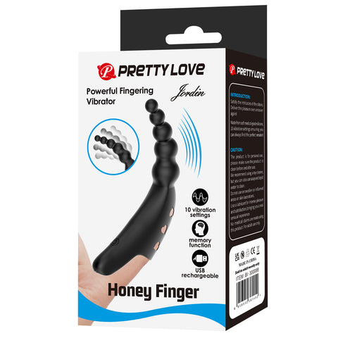 Rechargeable Honey Finger Jordin Finger Vibrator by Baile - Finger and Tongue Vibrators