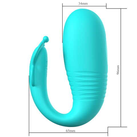 Rechargeable Remote Remi Seafoam Clit Vibrator by Baile - Clit Ticklers and Pulsators