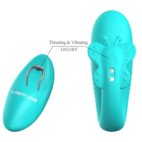 Rechargeable Remote Remi Seafoam Clit Vibrator by Baile - Clit Ticklers and Pulsators