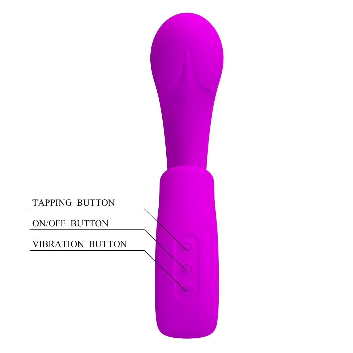Baile Sibel Rechargeable Tapping G Spot Vibrator - G-Spot Vibrators