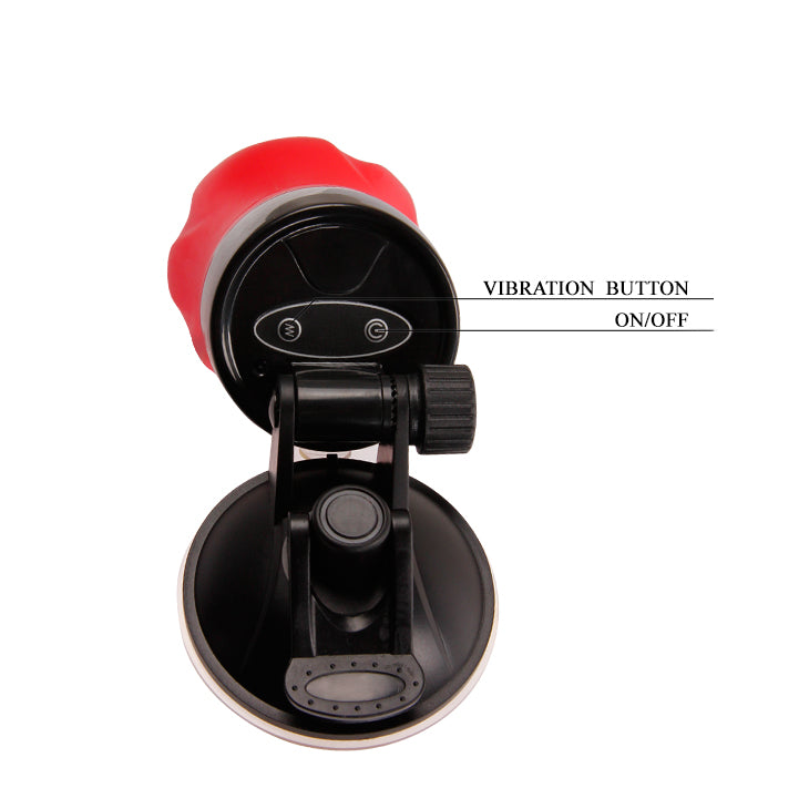 Baile Stroker Mouth Flora Red and Black Masturbator - Masturbators and Strokers