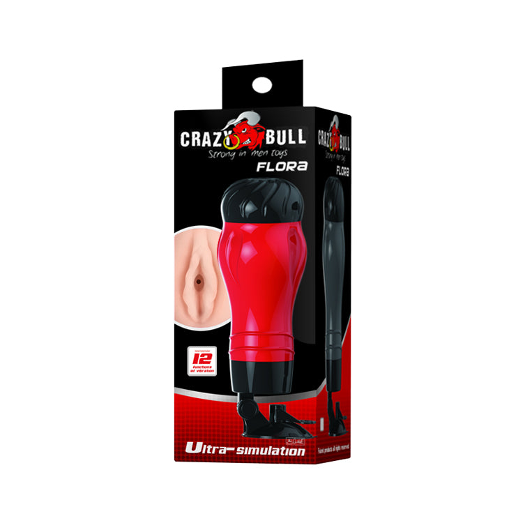 Baile Stroker Mouth Flora Red and Black Masturbator - Masturbators and Strokers