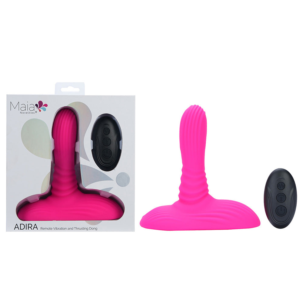 Maia ADIRA USB Rechargeable Thrusting Vibrator with Remote - G-Spot Vibrators