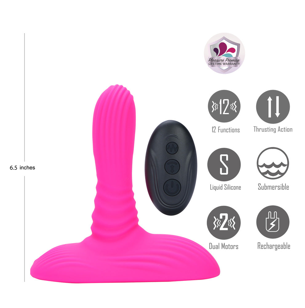 Maia ADIRA USB Rechargeable Thrusting Vibrator with Remote - G-Spot Vibrators