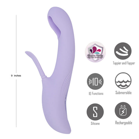 Maia CHARLI Flapping & Tapping Rabbit Vibrator - Rabbit Vibrators