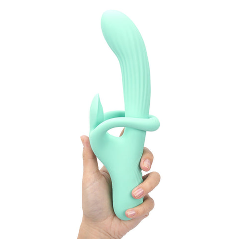 Maia TENLEY Mint USB Rechargeable Gyrating Rabbit Vibrator - Rabbit Vibrators