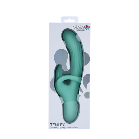 Maia TENLEY Mint USB Rechargeable Gyrating Rabbit Vibrator - Rabbit Vibrators