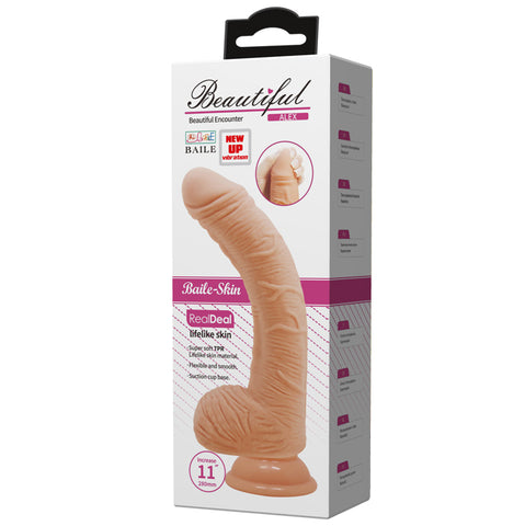 Alex Vibrating G-Spot Curved Dildo by Baile - Vibrating Dildos