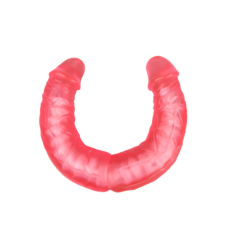 Baile Bendable Realistic TPR Double Dong 14 Inches - Double Ender
