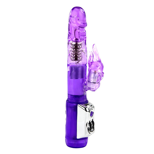 Beaded and Bulbous Shaft Rabbit Massager by Baile - Rabbit Vibrators
