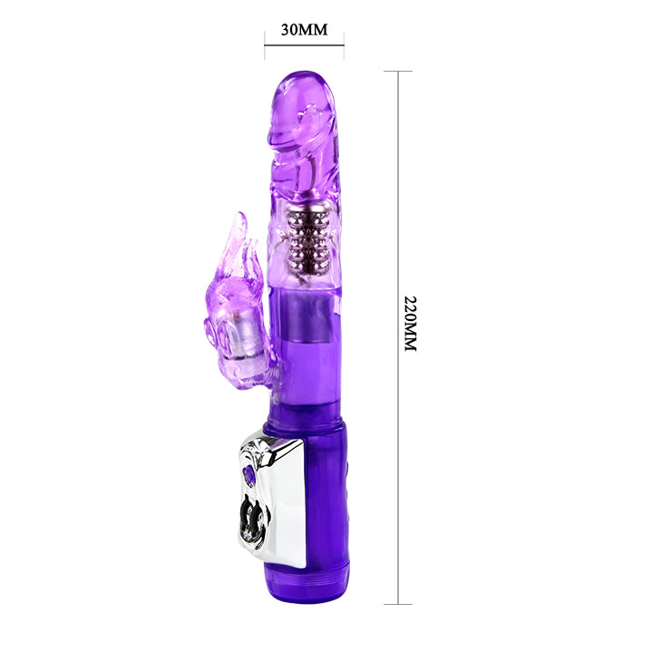 Baile Beaded and Bulbous Shaft Rabbit Massager - Rabbit Vibrators