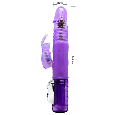 Vibrating Rotating and Thrusting Rabbit Vibrator by Baile - Rabbit Vibrators