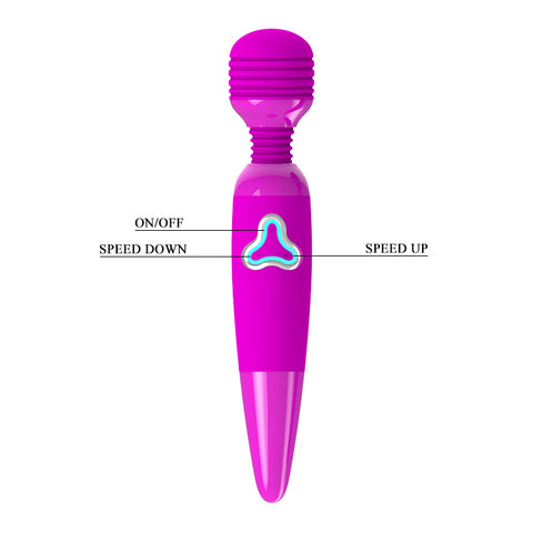 Flirtatious Vibrating Silicone Body Wand Massager by Baile - Body Wands
