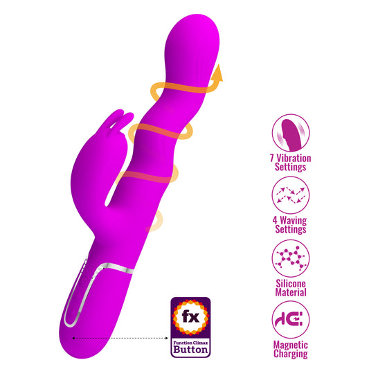 Rechargeable Laursen with Wave Function Rabbit Vibrator - Rabbit Vibrators