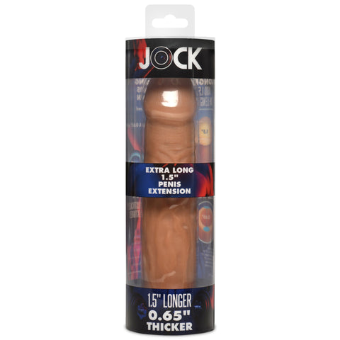 JOCK Extra Long 1.5 Inch Penis Extension Sleeve - Penis Sleeves and Extenders