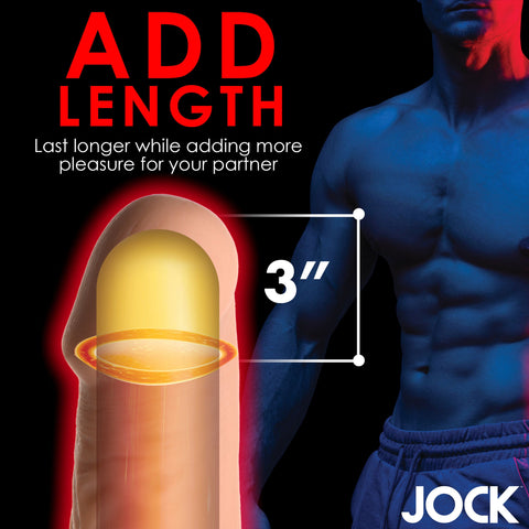 JOCK Extra Long 3 Inch Penis Extension Sleeve - Penis Sleeves and Extenders
