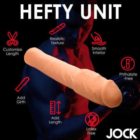 JOCK Extra Thick Penis Extension Sleeve by Curve Toys - Penis Sleeves and Extenders
