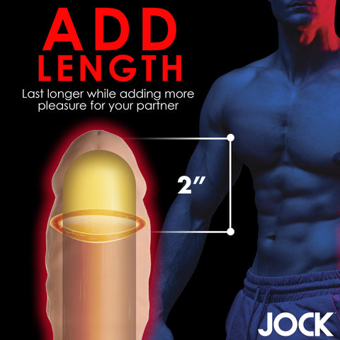 JOCK Extra Thick Penis Extension Sleeve by Curve Toys - Penis Sleeves and Extenders