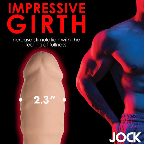 JOCK Extra Thick Penis Extension Sleeve by Curve Toys - Penis Sleeves and Extenders