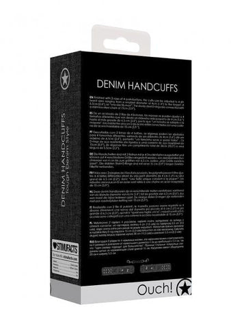 OUCH! Denim Handcuffs Restraints by Shots Toys - Cuffs And Restraints