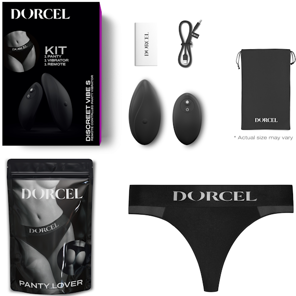 Marc DORCEL Discreet 10 Functions Panty Vibrator Black - Remote Control Vibrators