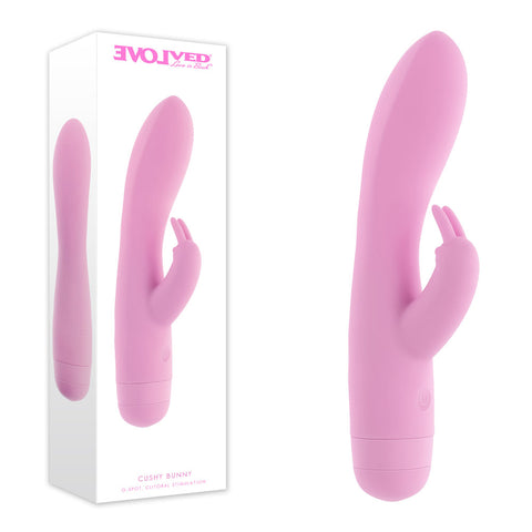 Evolved CUSHY BUNNY USB Rechargeable Rabbit Vibrator - Rabbit Vibrators