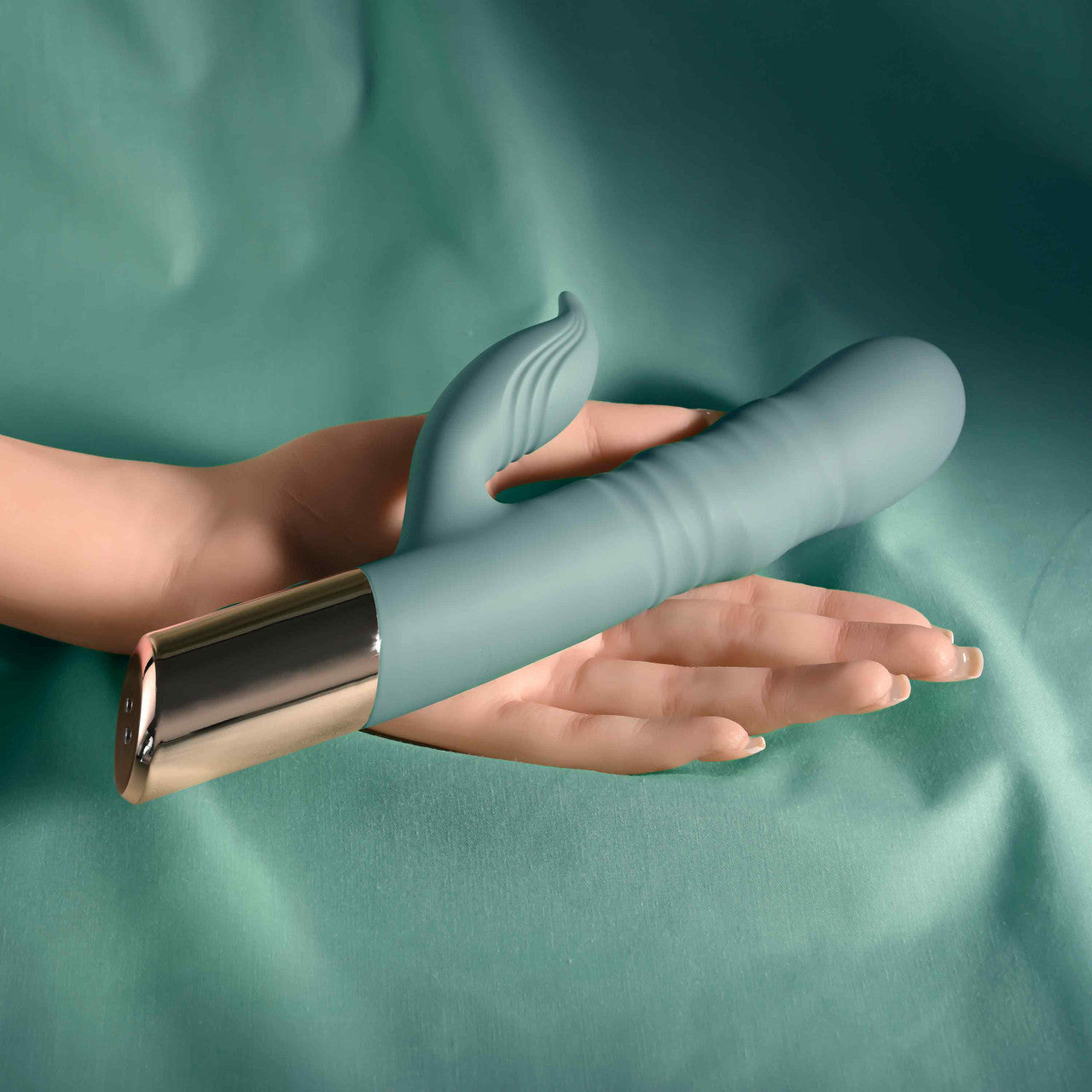 Evolved THE SHIMMY Rechargeable Thrusting Rabbit Vibrator - Rabbit Vibrators