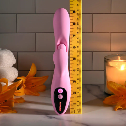Evolved PUSH THE BUTTON Rabbit Vibrator with G-Spot Bud - Rabbit Vibrators