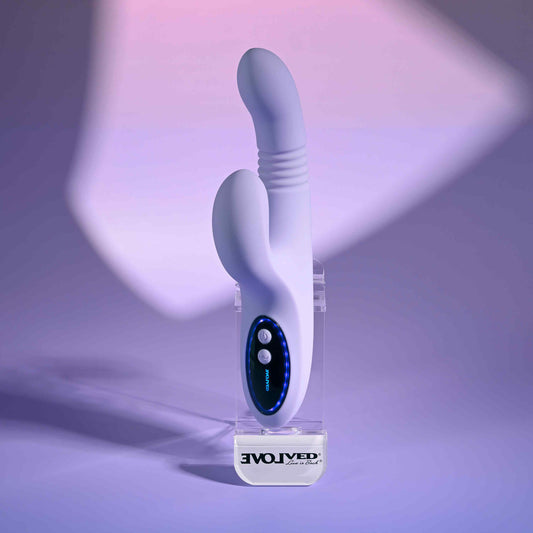 Evolved PEP TALK Vibrator with Tapping Clitoral Stimulator - Rabbit Vibrators