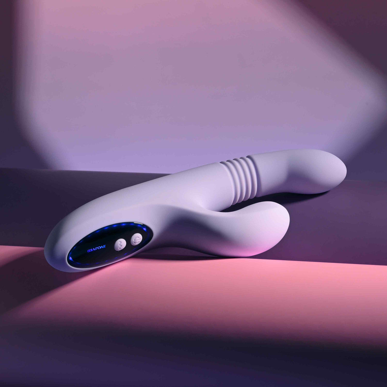 Evolved PEP TALK Thrusting Vibrator with Tapping Clit Stimulator - Rabbit Vibrators