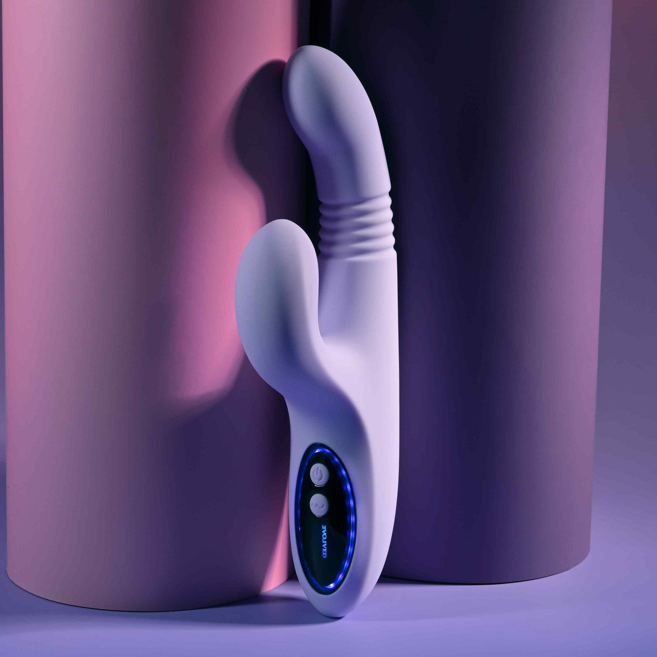 Evolved PEP TALK Thrusting Vibrator with Tapping Clit Stimulator - Rabbit Vibrators