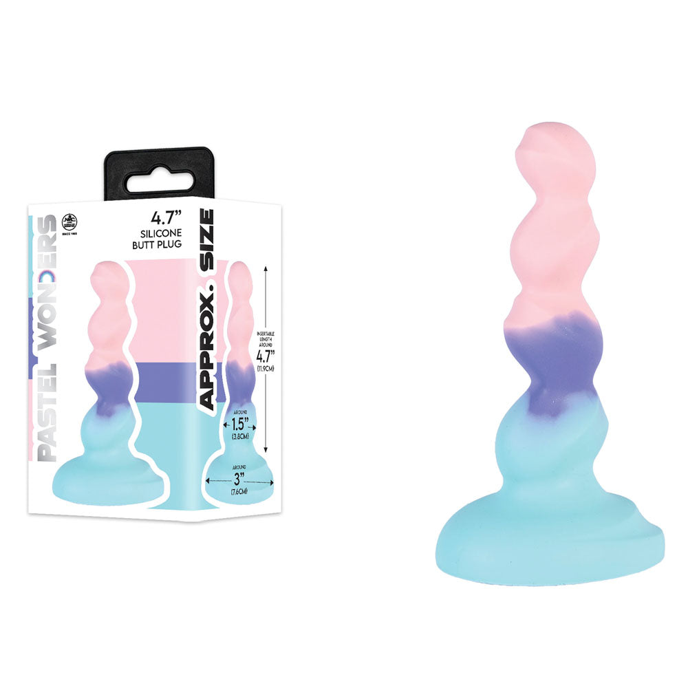 Nanma Pastel Wonders 11.9 cm Silicone Butt Plug - Butt Plugs