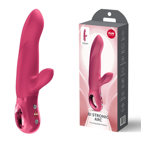BI STRONIC ARC USB-C Rechargeable Thrusting Vibrator - Rabbit Vibrators