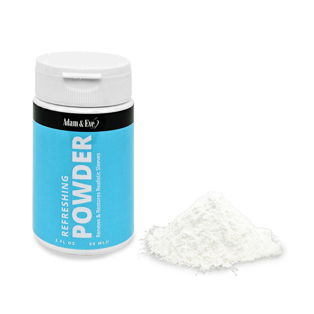 Adam & Eve REFRESHING POWDER for Realistic Toys 60 ml - Adult Toy Cleaner