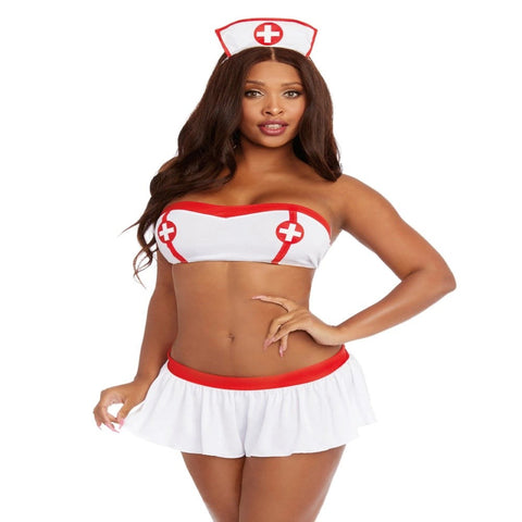 4 Piece Nurse Bedroom Costume Ivana Spanking - Fancy Dress Ups