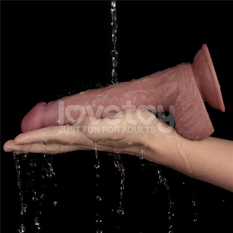 Dual Density Power Cock USB Rechargeable Vibrating Dildo - Vibrating Dildos