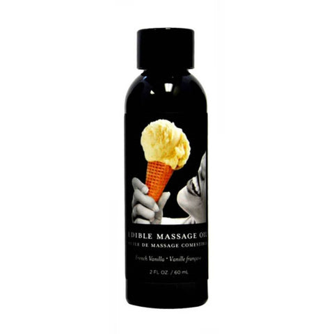 Edible Massage Oil French Vanilla Flavoured Bottle - Massage Oils and Lubricants