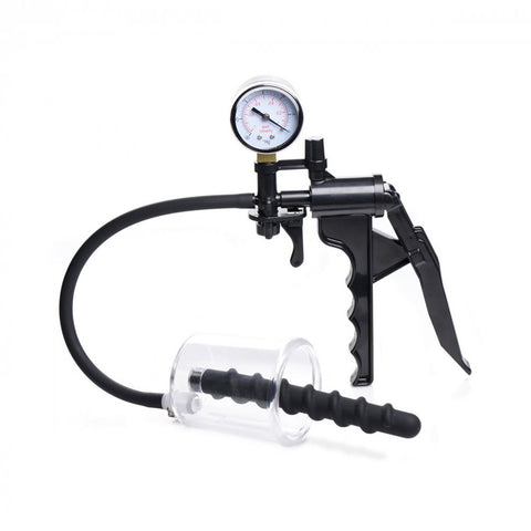 Rosebud Vacuum Anal Pump With Swirl Anal Bead by BDStyle - Anal Beads and Balls