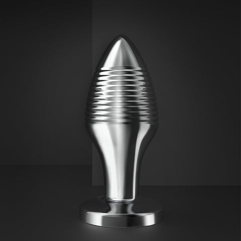 Rechargable Remote Controlled Vibrating Steel Butt Plug - Butt Plugs