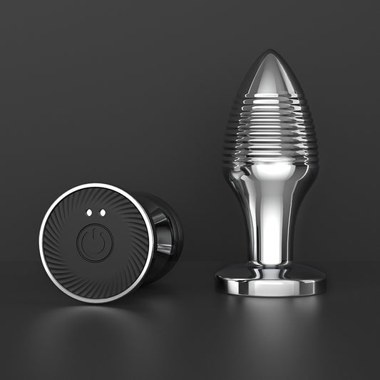 BDStyle Rechargable Remote Controlled Vibrating Steel Butt Plug