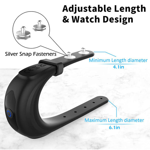 Wrist Watch Adjustable Size Vibrating Cock Ring by BDStyle - Vibrating Cock Rings