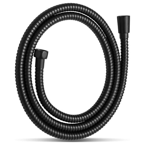 Stainless Steel Kink Free Shower Hose Enema Black - Enemas and Douches