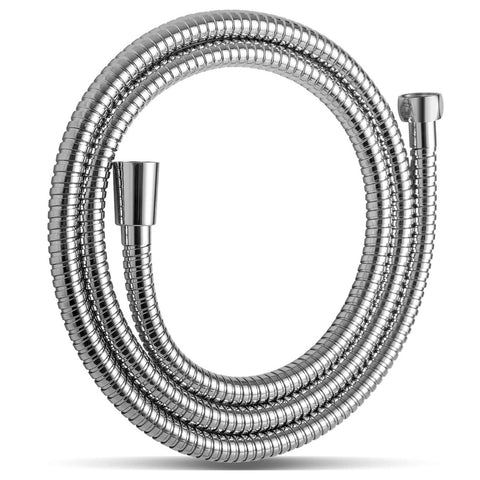 Stainless Steel Kink Free Shower Hose Enema Silver - Enemas and Douches