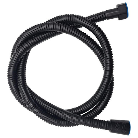 Stainless Steel Kink Free Shower Hose Enema Black - Enemas and Douches